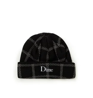 Dime Classic Plaid Beanie (Schwarz)
