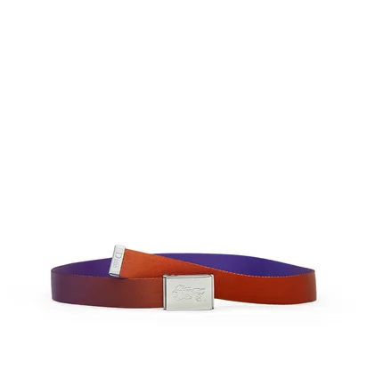 Dime Desert Leather Belt (Braun / Lila)