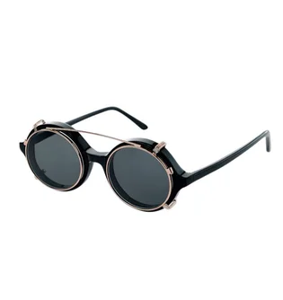Han Kjobenhavn Doc Clip on Wolf Sunglasses (Schwarz)