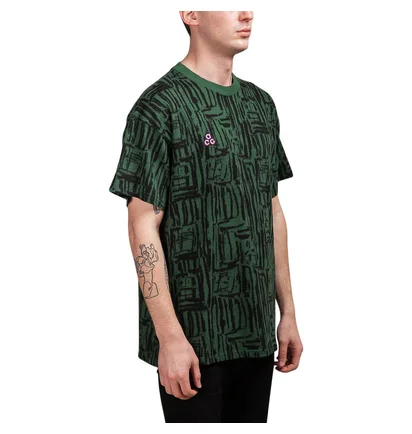 Nike ACG AOP T-Shirt (Schwarz / Grün)
