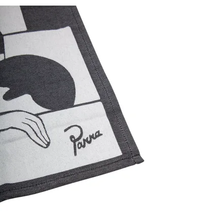 Parra Lost Seeds Kitchen Towel (Schwarz / Weiß)