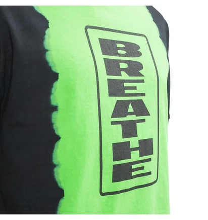 Pleasures Breathe Split Dye T-Shirt (Schwarz / Grün)