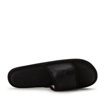 Raised by Wolves Manitobah Mukluks Leather Slides (Schwarz)