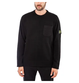 Stone Island Knitwear Sweat Shirt (Schwarz)