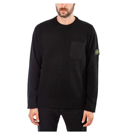 Stone Island Knitwear Sweat Shirt (Schwarz)