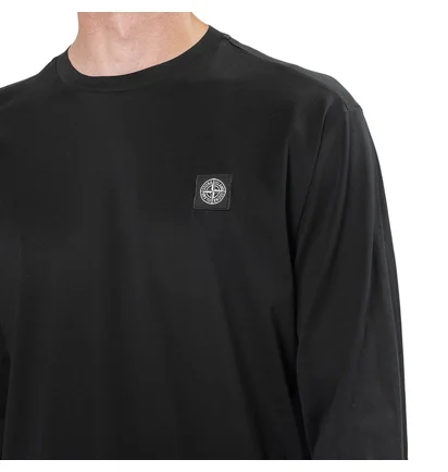 Stone Island Small Logo Patch Longsleeve (Schwarz)