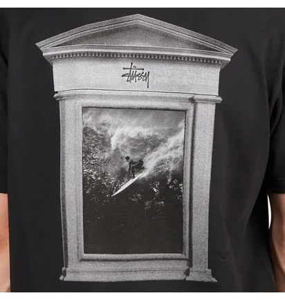 Stüssy Surf Tomb Pigment Dyed Tee (Schwarz)