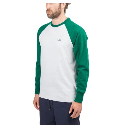 Aimé Leon Dore Baseball Longsleeve (Grau / Grün)