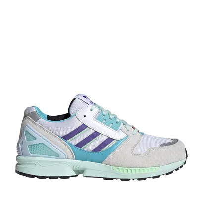 adidas ZX 8000 (Weiß / Lila / Türkis)
