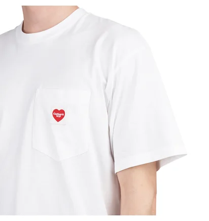 Carhartt WIP S/S Pocket Heart T-Shirt (Weiß)