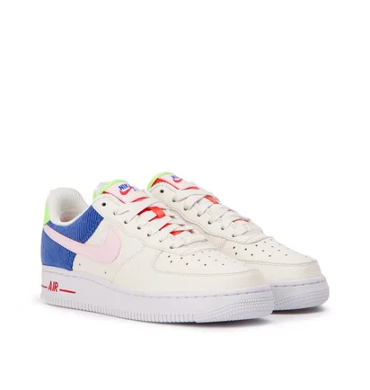 Nike WMNS Air Force 1 Low ''Corduroy Pack'' (Sail / Pink / Blau)