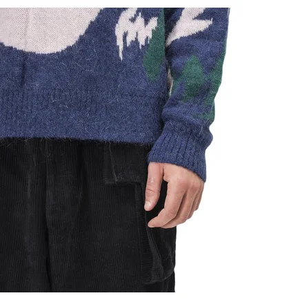 P.A.M. Handmaiden Camo Sweater (Navy)