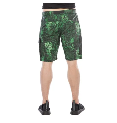 Stone Island Alligator Camo Cotton - Nylon Shorts (Grün)
