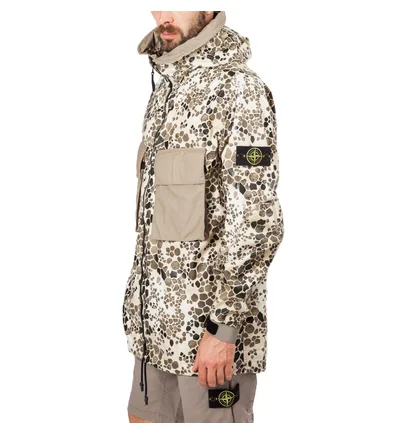 Stone Island Alligator Camo Light Cotton - Nylon Rep (Beige)
