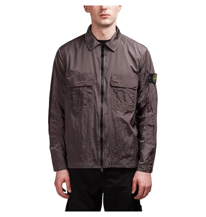 Stone Island Nylon Metal Ripstop Overshirt (Graubraun)