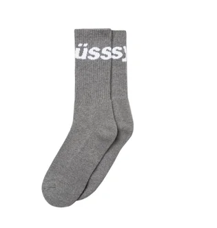 Stüssy Jacquard Logo Socks (Grau)