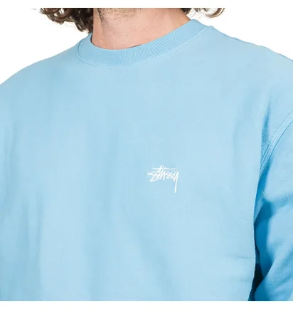 Stüssy Overdyed Stock Logo Crewneck (Blau)