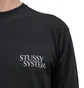 Stüssy Solar System Pig. Dyed Longsleeve (Schwarz)