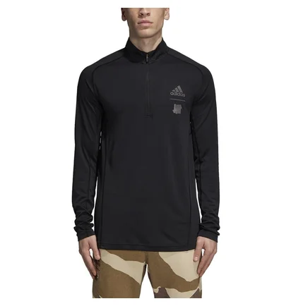 UNDEFEATED x adidas Running Half-Zip LS (Schwarz)