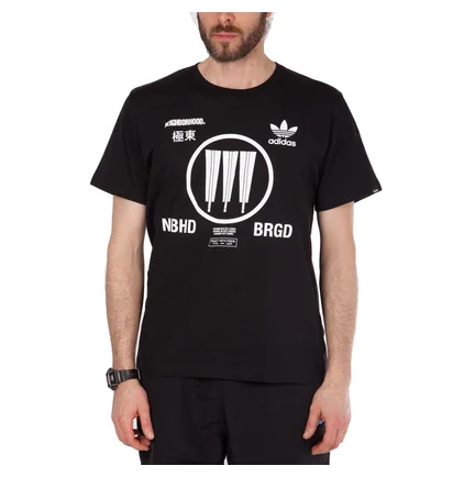 adidas x Neighborhood NBHD Logo T-Shirt (Schwarz)