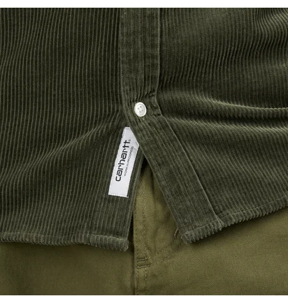 Carhartt WIP Longsleeve Madison Cord Shirt (Grün)