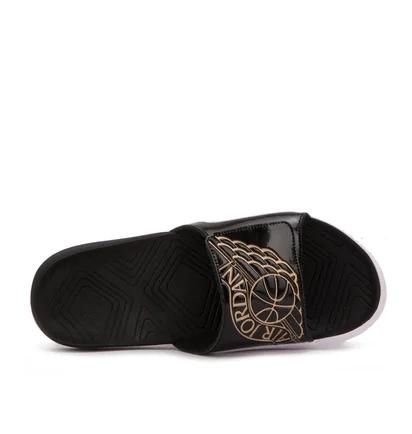 Nike Air Jordan Hydro 7 Slide (Schwarz / Gold / Weiß)