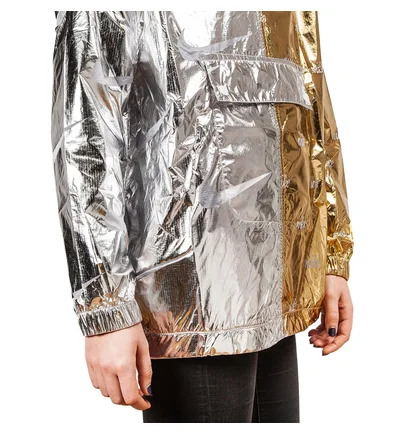 Nike WMNS NSW Metallic Jacket (Gold / Silber)