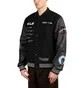 Pleasures x Unkle Mowax Varsity (Schwarz / Weiß)