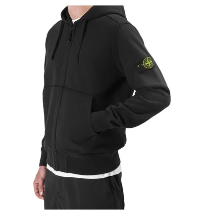 Stone Island Full Zip Hooded Sweat (Navy)