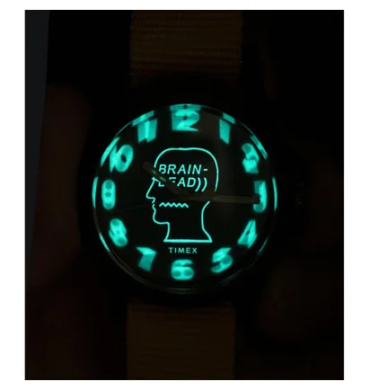 Brain Dead x Timex Watch (Schwarz / Gelb / Olive)