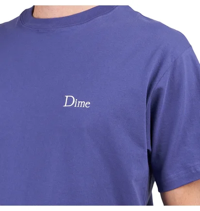 Dime Classic Small Logo T-Shirt (Blau)