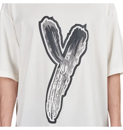 adidas Y-3 Graphic Logo Short Sleeve Tee (Weiß)