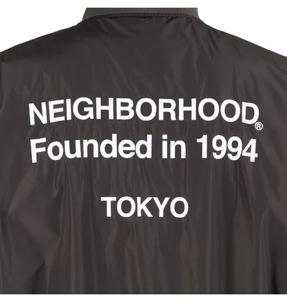Neighborhood Staff Nylon Popover E-Jacket (Schwarz)
