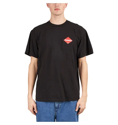 Powers Supply Diamond Logo SS Tee (Schwarz)