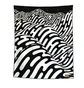 Raised by Wolves x Pendleton Robe Blanket (Schwarz / Weiß)