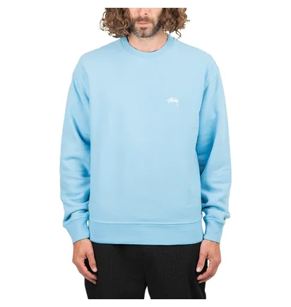 Stüssy Overdyed Stock Logo Crewneck (Blau)