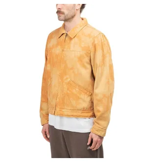 Stüssy Shearling Dyed Trucker Jacket (Orange / Braun)