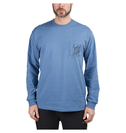 T.I.M.E. Peace Pocket Longsleeve Tee (Blau)