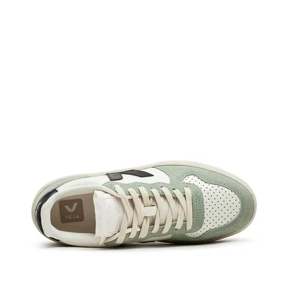 Veja WMNS V-10 Prime Leather (Beige / Grün / Schwarz)
