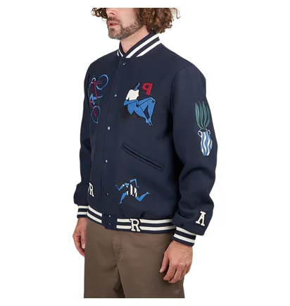 by Parra Run Sit & Bike Varsity Jacket (Navy)