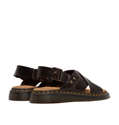Dr. Martens Zane Brando Leather Slingback Sandals (Braun)