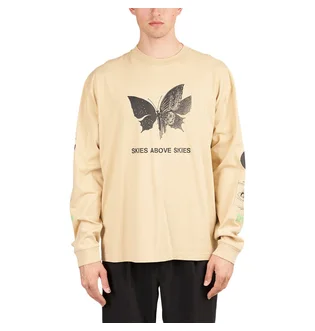 Brain Dead Skies above long sleeve (Beige)