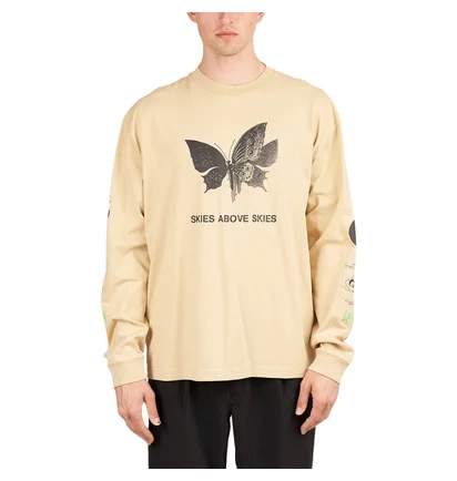 Brain Dead Skies above long sleeve (Beige)