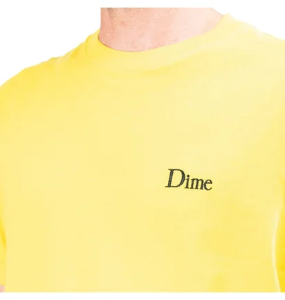 Dime Classic Small Logo T-Shirt (Gelb)