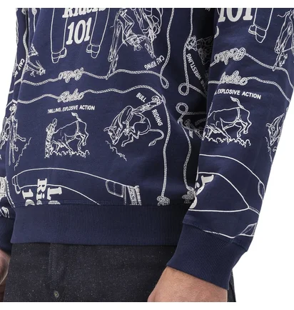Lee 101 Sweatshirt (Navy / Weiß)