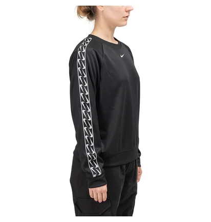 Nike WMNS Logo Crewneck (Schwarz / Weiß)