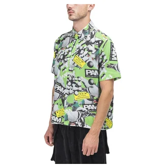 P.A.M. Collage Short Sleeve Shirt (Grün)