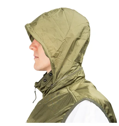 Stone Island Nylon Raso-TC Vest (Olive)