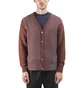 Stüssy Stripe Cardigan (Weinrot)
