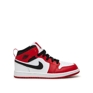 Air Jordan 1 Mid (PS) (Rot / Weiß / Schwarz)